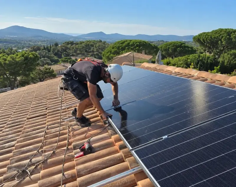 Installateur panneaux solaires Le Barroux — pose photovoltaïque sur toiture